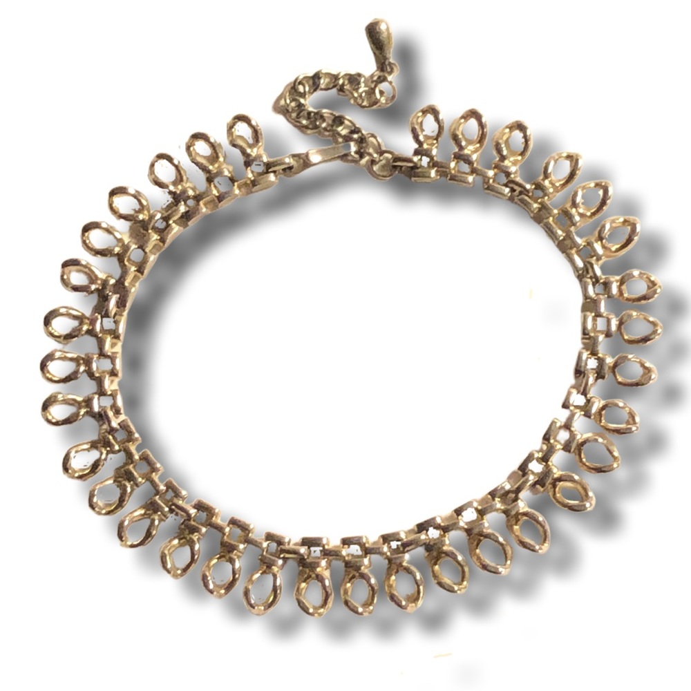 Vintage MCM gold plated choker